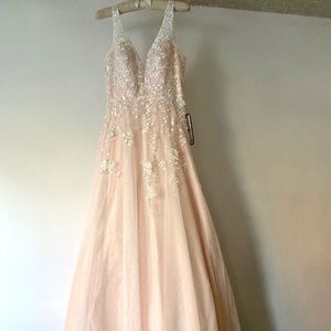 Xscape Blush Wedding Dress